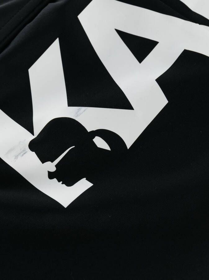 Karl Lagerfeld Zwembroek met logoprint Zwart