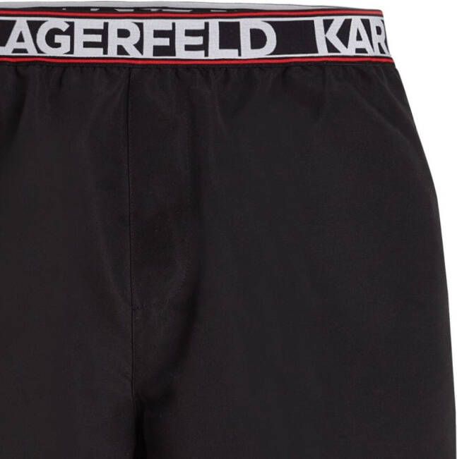 Karl Lagerfeld Essential zwembroek met logoprint Zwart