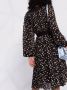 Karl Lagerfeld Midi-jurk met bloemenprint Zwart - Thumbnail 3