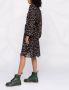 Karl Lagerfeld Midi-jurk met bloemenprint Zwart - Thumbnail 4