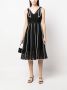 Karl Lagerfeld Midi-jurk met geborduurd kant Zwart - Thumbnail 2