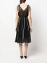 Karl Lagerfeld Midi-jurk met geborduurd kant Zwart - Thumbnail 4