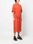Karl Lagerfeld Midi-jurk met gestrikte taille Oranje - Thumbnail 3