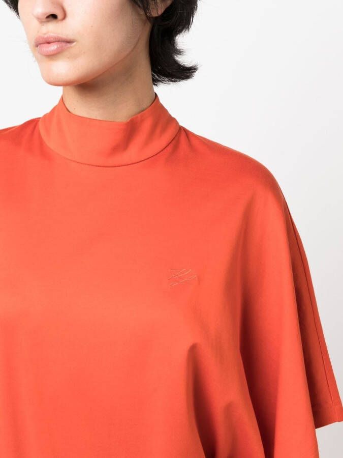 Karl Lagerfeld Midi-jurk met gestrikte taille Oranje