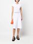 Karl Lagerfeld Midi-jurk met korte mouwen Wit - Thumbnail 2
