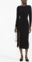 Karl Lagerfeld Midi-jurk met lange mouwen Zwart - Thumbnail 2