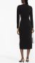 Karl Lagerfeld Midi-jurk met lange mouwen Zwart - Thumbnail 4