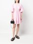 Karl Lagerfeld Midi-jurk met pofmouwen Roze - Thumbnail 2