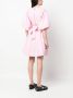 Karl Lagerfeld Midi-jurk met pofmouwen Roze - Thumbnail 4
