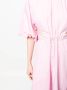 Karl Lagerfeld Midi-jurk met pofmouwen Roze - Thumbnail 5