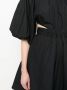 Karl Lagerfeld Midi-jurk met pofmouwen Zwart - Thumbnail 5