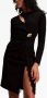 Karl Lagerfeld Mini-jurk met logoplakkaat Zwart - Thumbnail 3