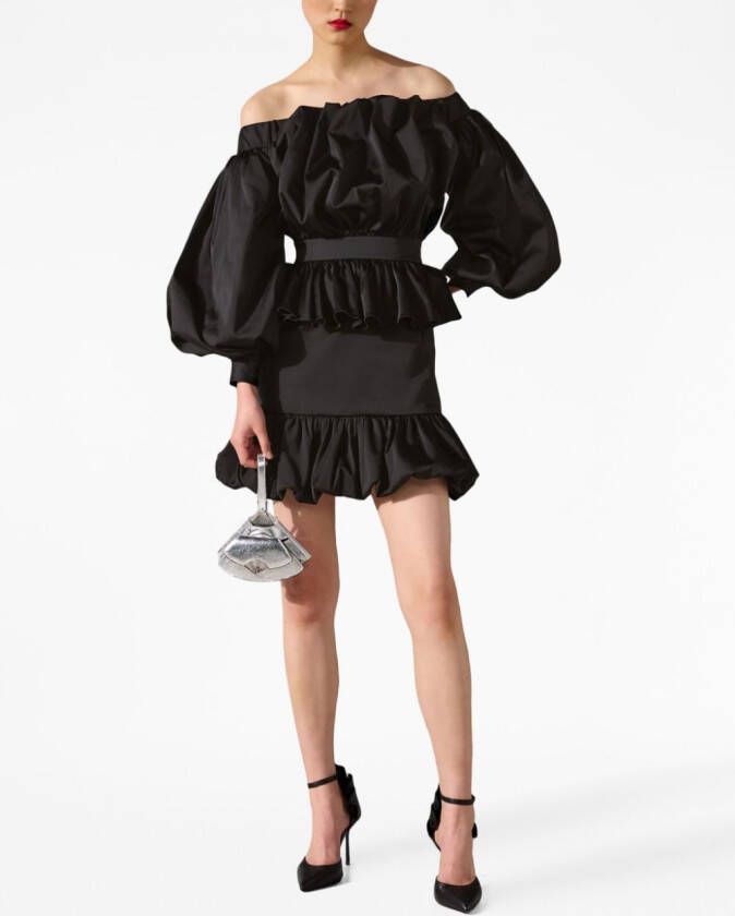 Karl Lagerfeld Mini-jurk met ruches Zwart