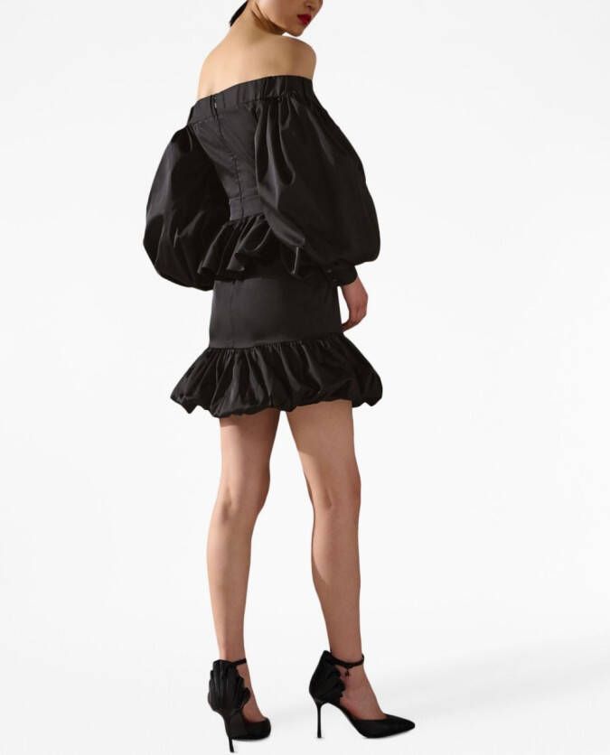 Karl Lagerfeld Mini-jurk met ruches Zwart
