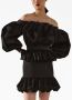 Karl Lagerfeld Mini-jurk met ruches Zwart - Thumbnail 5