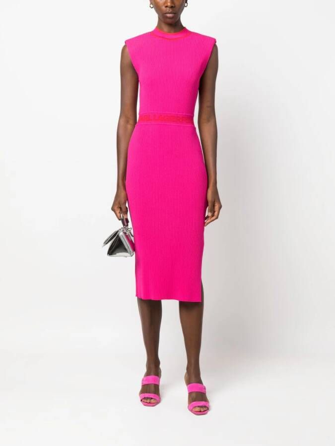 Karl Lagerfeld Mouwloze midi-jurk Roze