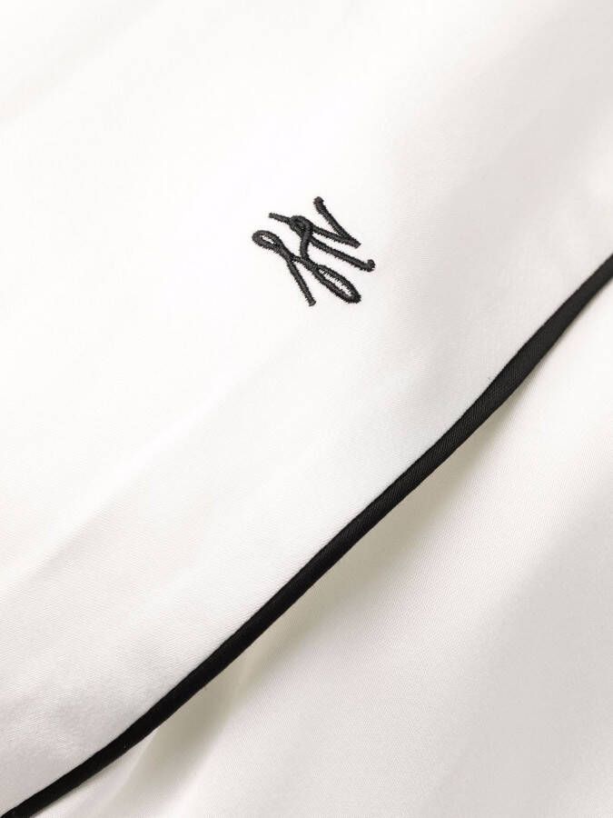 Karl Lagerfeld Ochtendjas met logo Wit