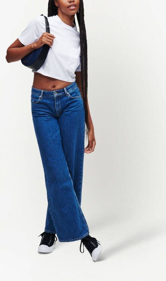 Karl Lagerfeld Jeans Cropped blouse Wit