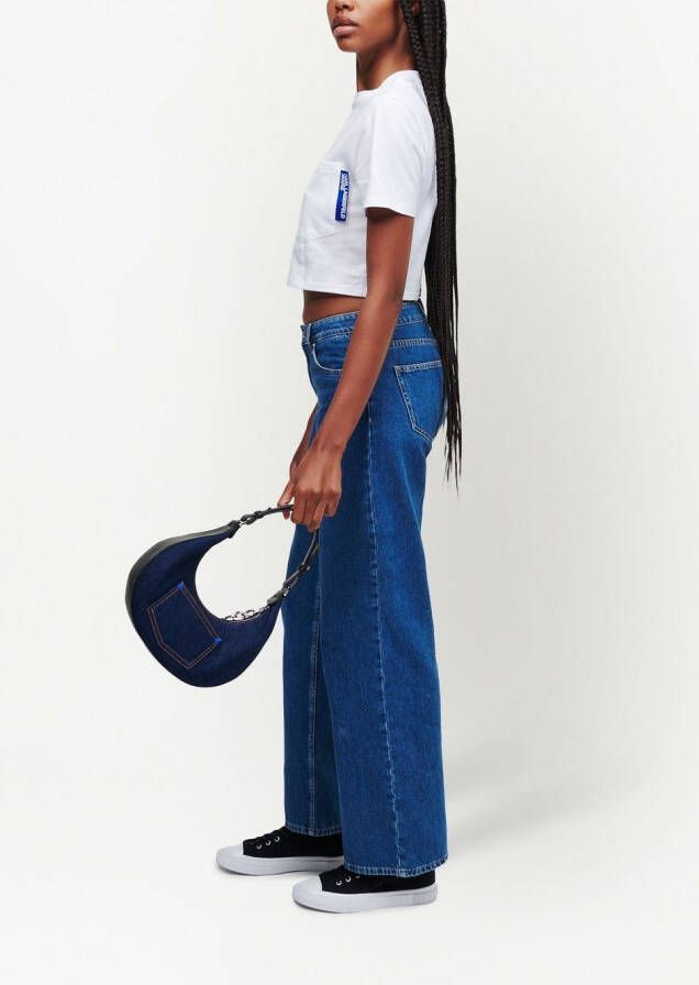 Karl Lagerfeld Jeans Cropped blouse Wit