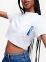 Karl Lagerfeld Jeans Cropped blouse Wit - Thumbnail 5