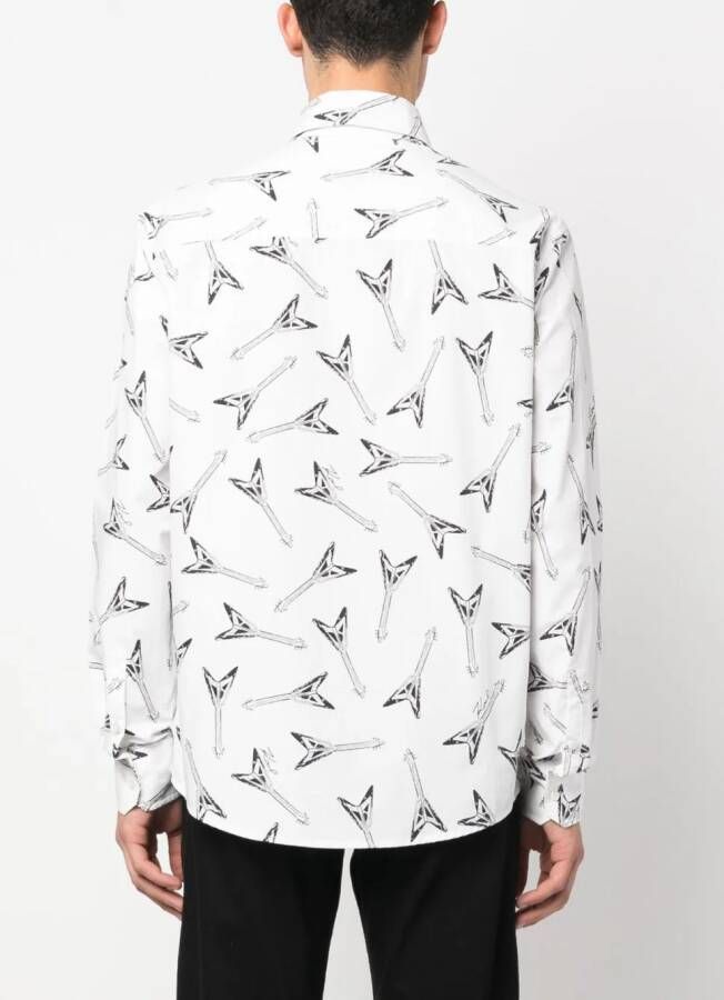 Karl Lagerfeld Overhemd met biologisch katoen Wit