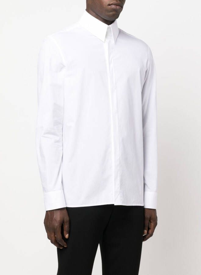 Karl Lagerfeld Button-up popeline overhemd Wit