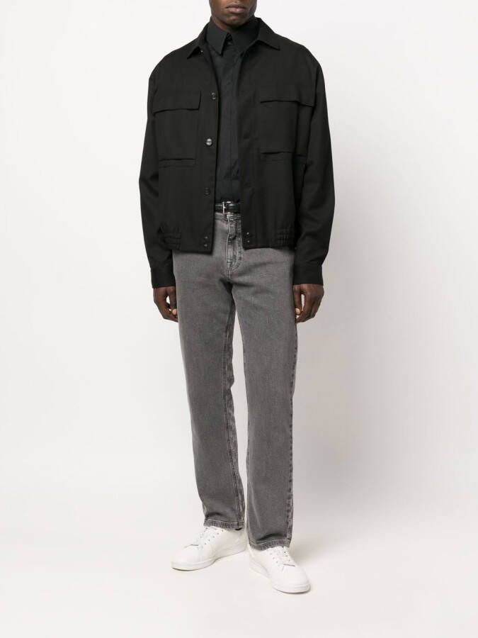 Karl Lagerfeld Button-up popeline overhemd Zwart