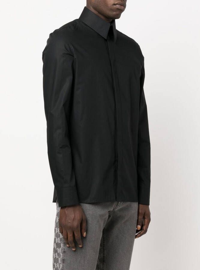 Karl Lagerfeld Button-up popeline overhemd Zwart