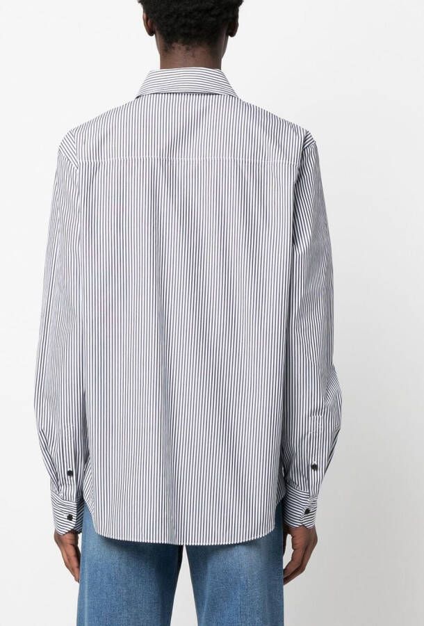 Karl Lagerfeld Overhemd met monogram Blauw