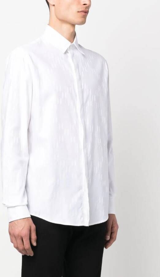 Karl Lagerfeld Overhemd van biologisch katoen Wit