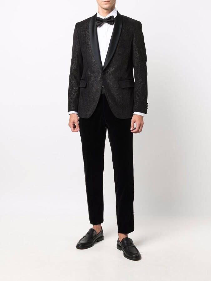 Karl Lagerfeld Pantalon met zijstreep Zwart