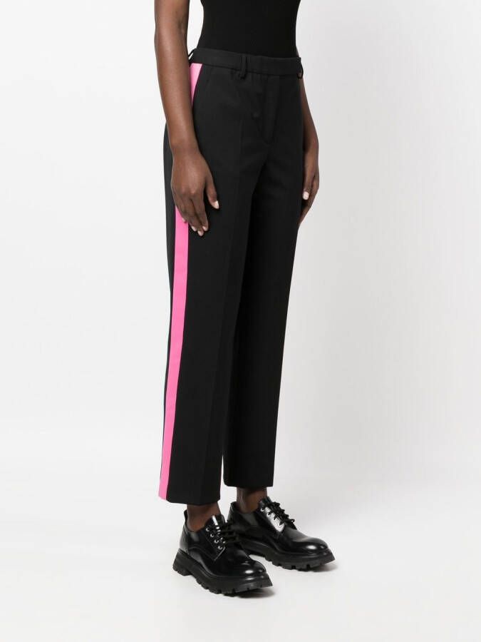 Karl Lagerfeld Pantalon met zijstreep Zwart