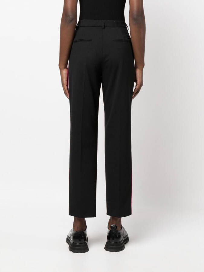 Karl Lagerfeld Pantalon met zijstreep Zwart