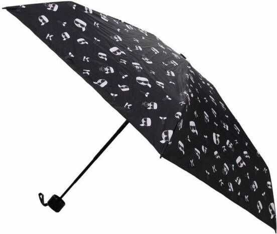 Karl Lagerfeld Paraplu met logoprint Zwart