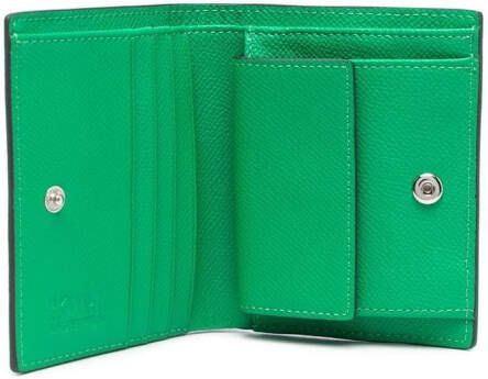 Karl Lagerfeld Portemonnee met logoplakkaat Groen