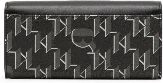 Karl Lagerfeld Portemonnee met logoprint Zwart