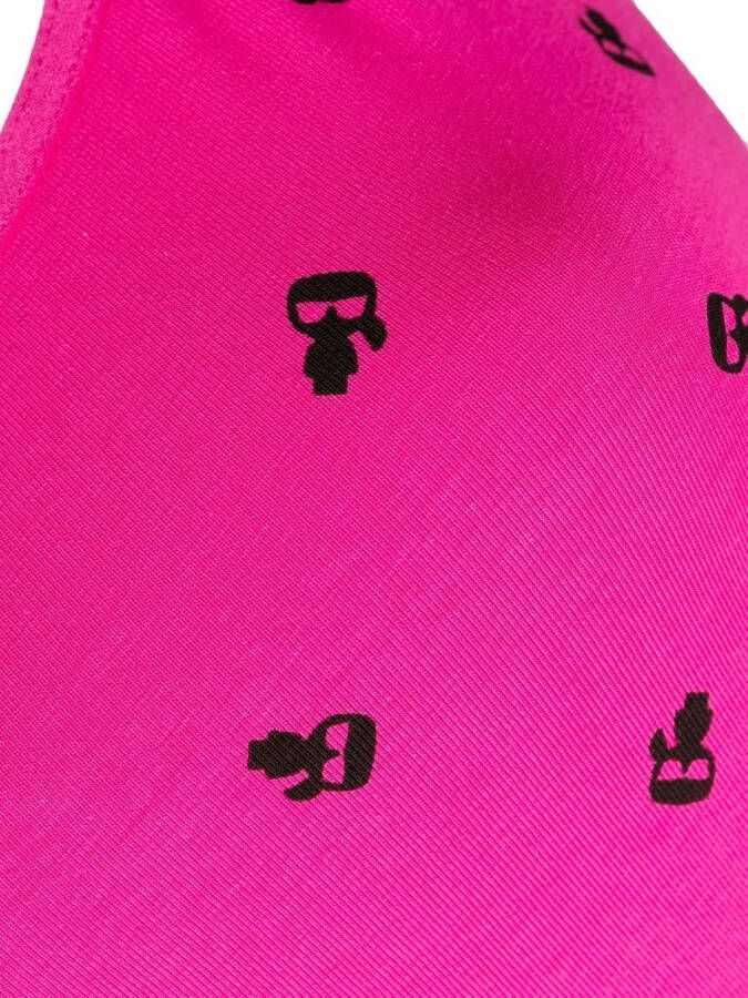 Karl Lagerfeld Pyjama met logoprint Roze
