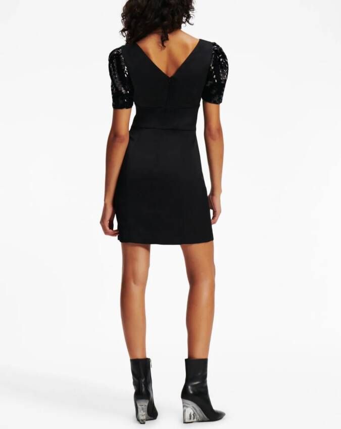 Karl Lagerfeld Mini-jurk met pofmouwen Zwart