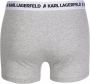 Karl Lagerfeld Drie boxershorts met logoband Grijs - Thumbnail 3