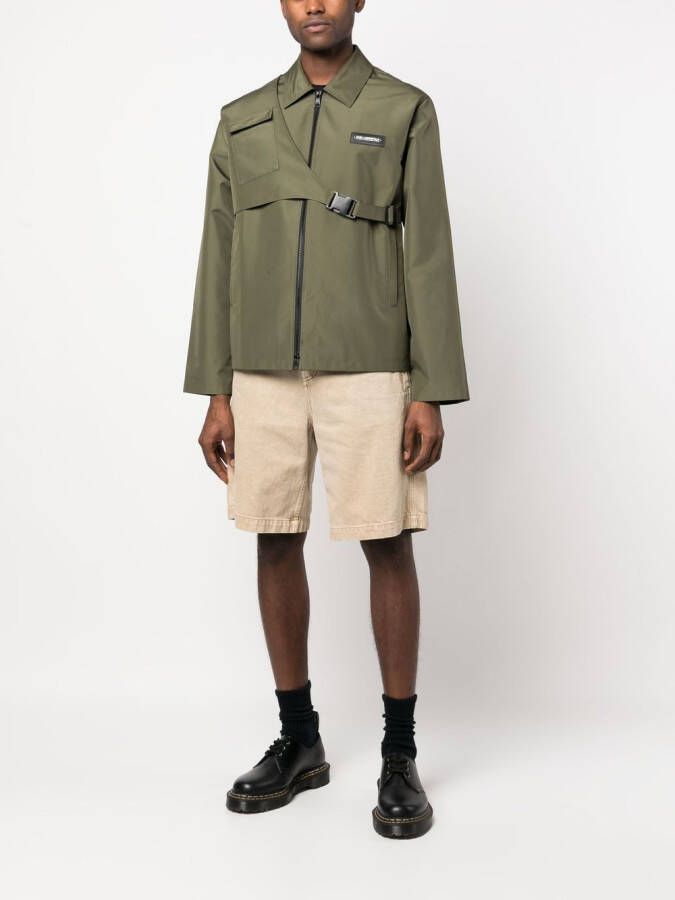 Karl Lagerfeld Shirtjack met afneembare tas Groen