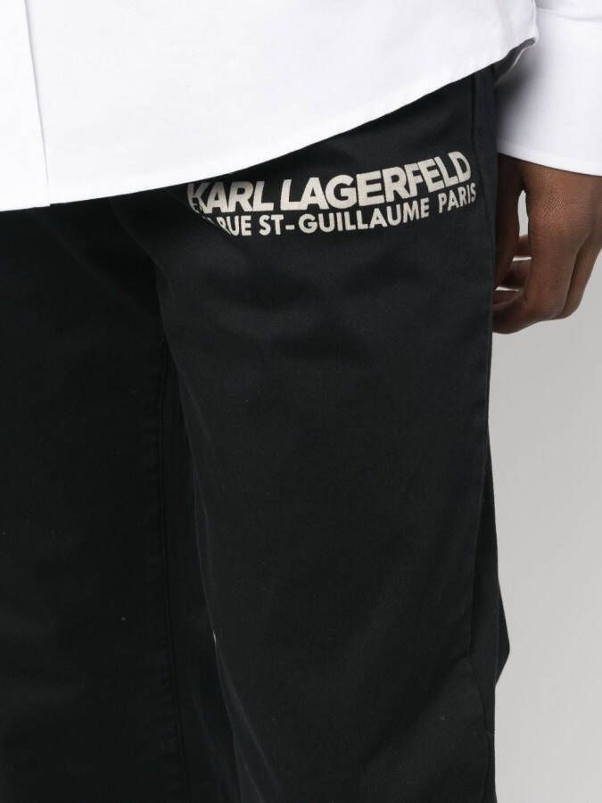 Karl Lagerfeld Rue St-Guillaume chino Zwart