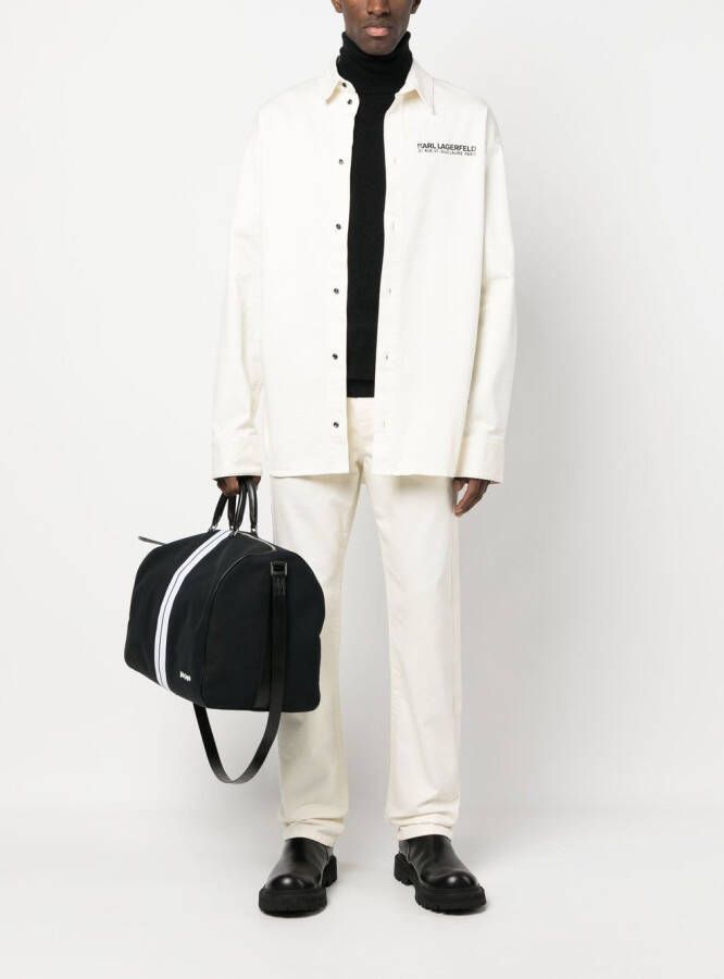 Karl Lagerfeld Ikon 2.0 straight jeans Wit