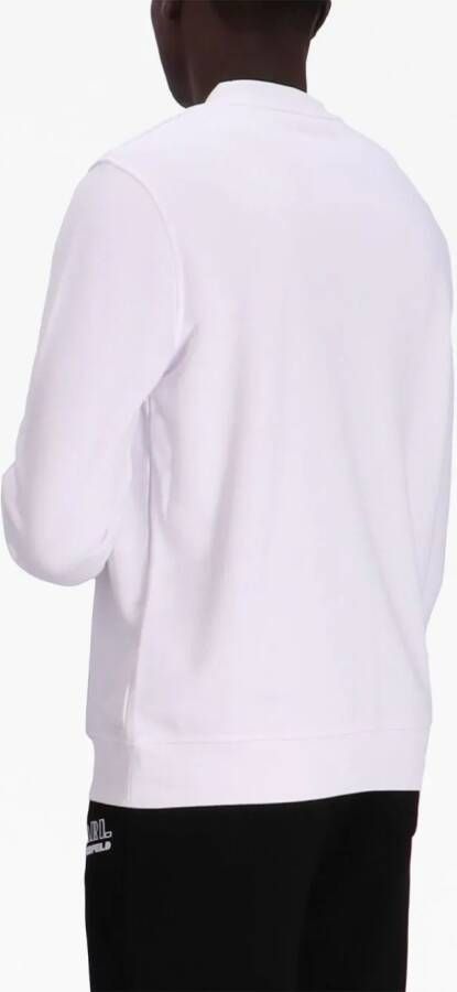 Karl Lagerfeld Sweater met logoprint Wit