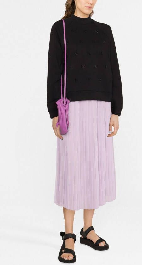 Karl Lagerfeld Sweater met monogram Zwart