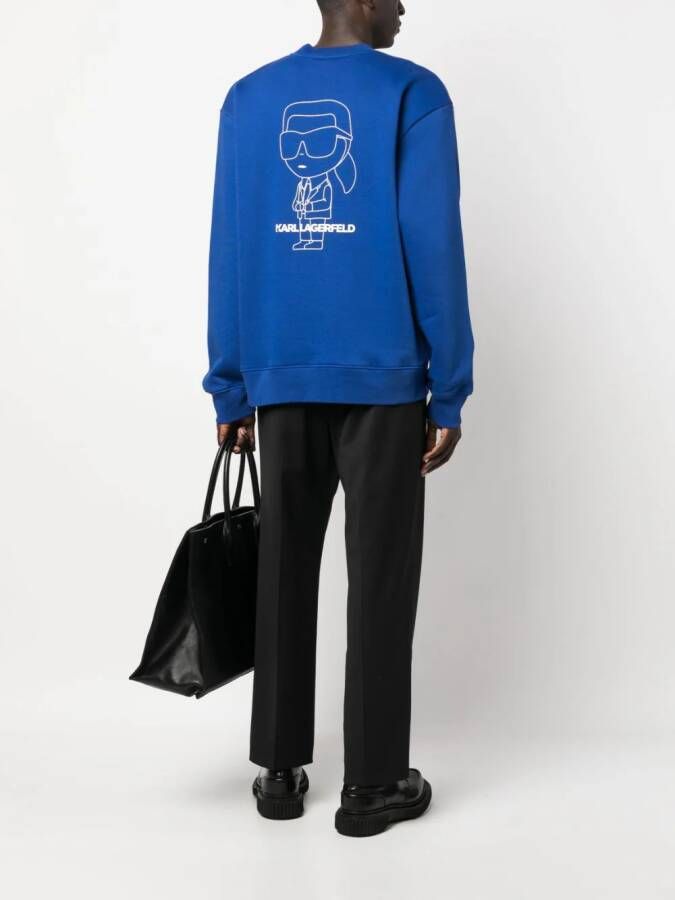 Karl Lagerfeld Sweater met print Blauw