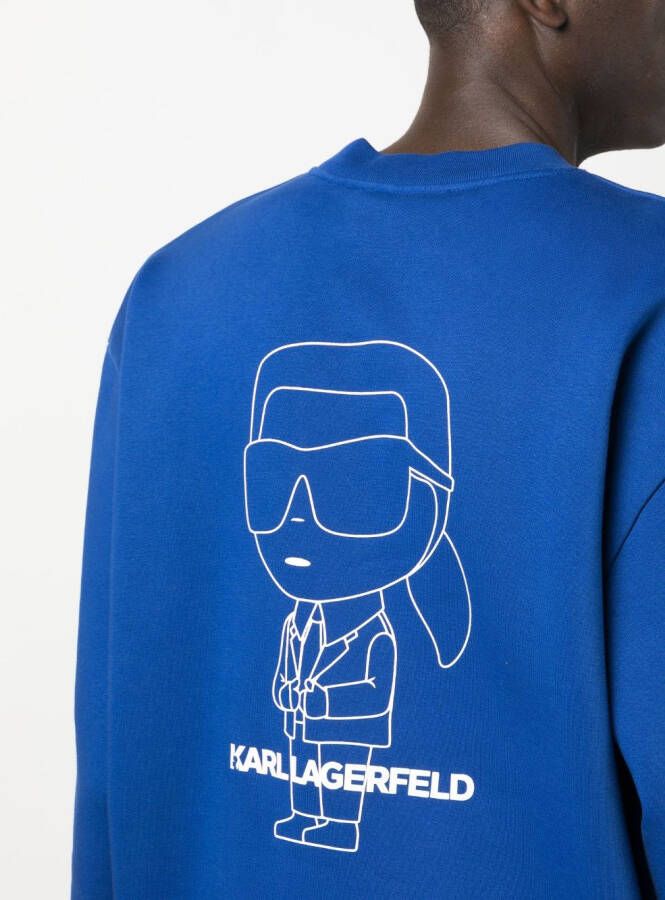 Karl Lagerfeld Sweater met print Blauw