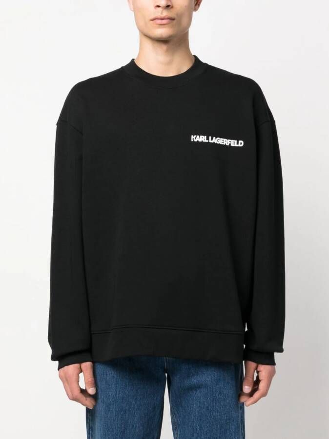 Karl Lagerfeld Ikon Outline sweater Zwart