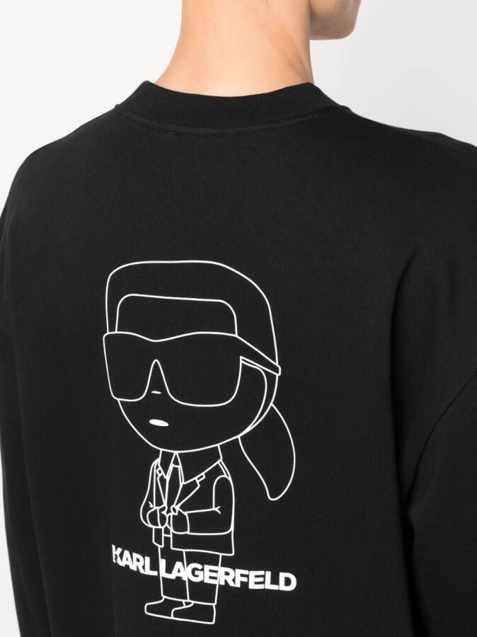 Karl Lagerfeld Ikon Outline sweater Zwart
