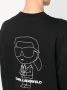 Karl Lagerfeld Ikon Outline sweater Zwart - Thumbnail 5