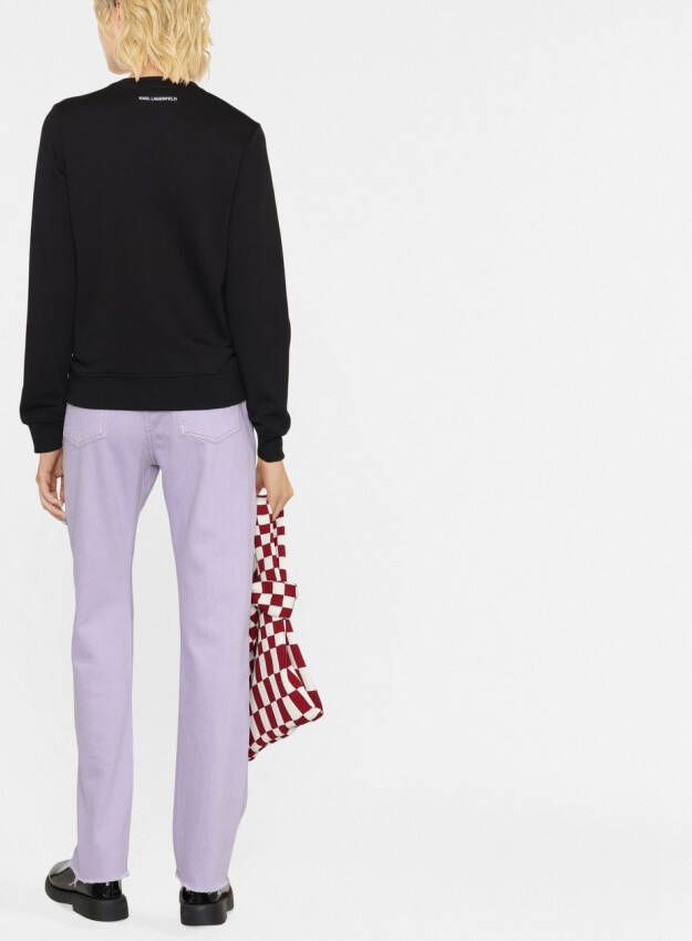 Karl Lagerfeld Ikon sweater van biologisch katoen Zwart